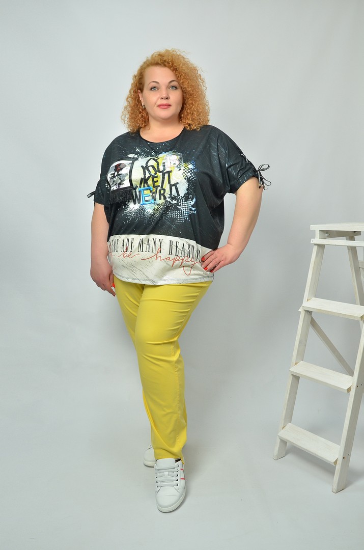 Туніка коротка пряма супер батал