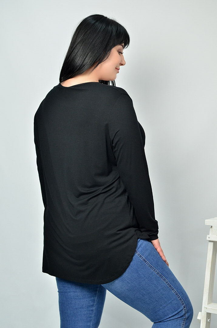 Блуза з довгим рукавом супер батал