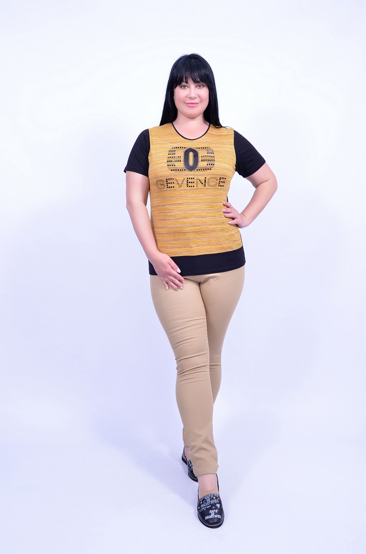 Джинсы зауженные однотонные батал