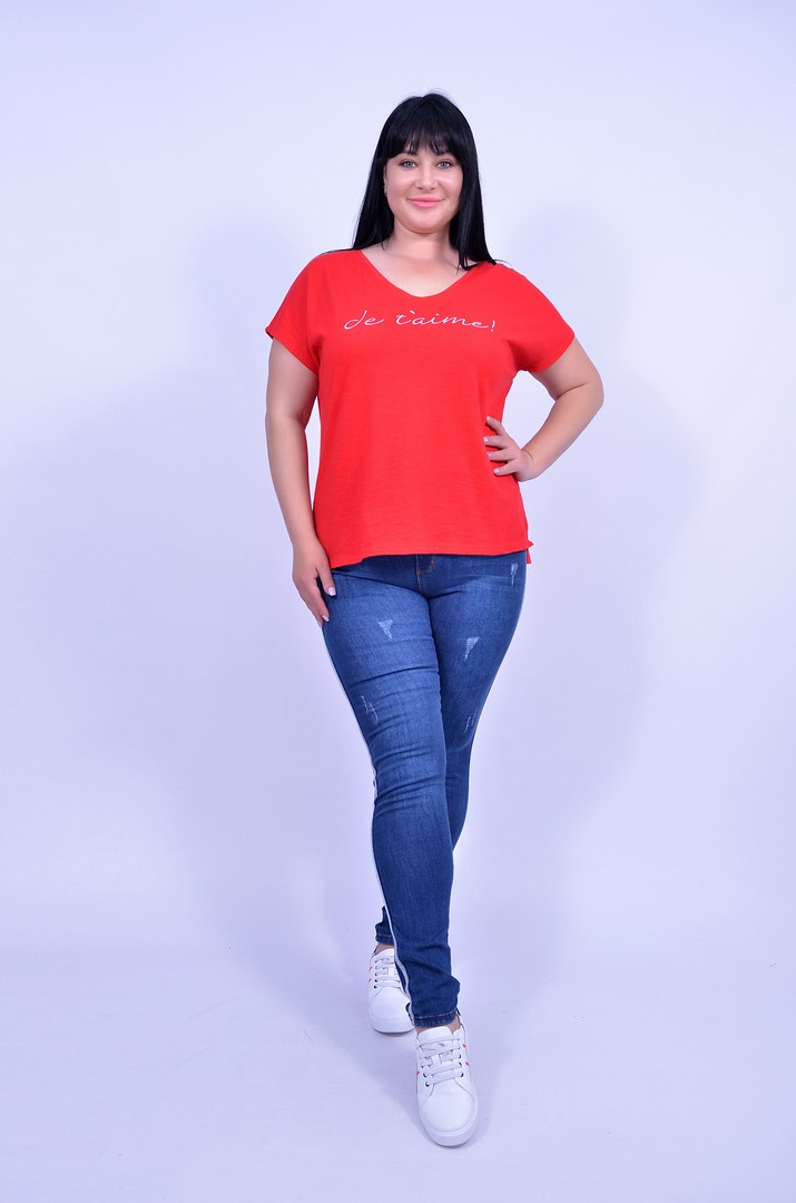 Джинсы узкие супер батал