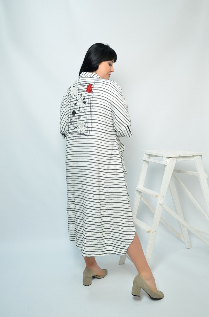 Сукня довга з кишенями батал