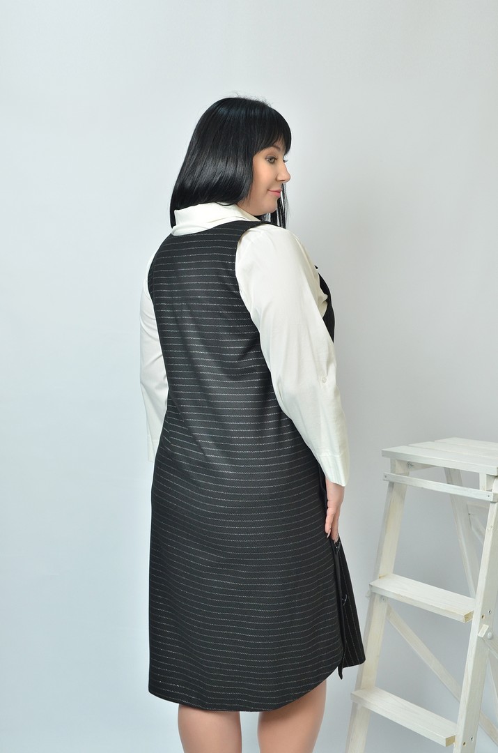 Сарафан-двойка в офис батал