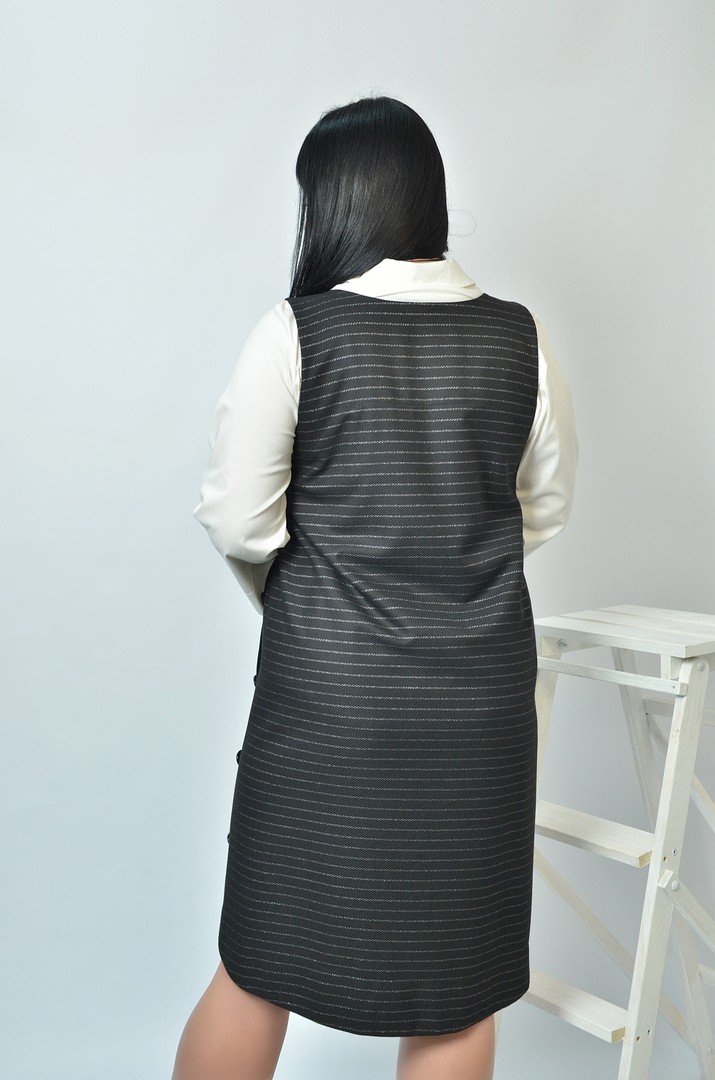 Сарафан-двойка в офис батал