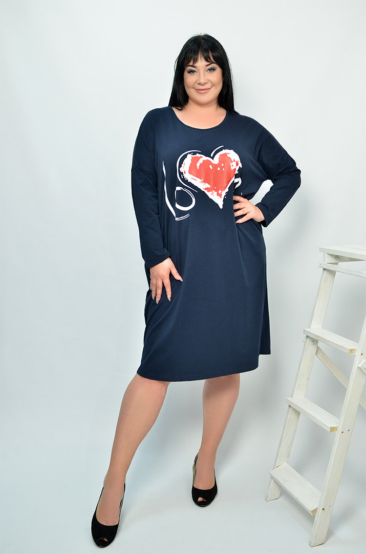 Сукня повсякденна з довгим рукавом