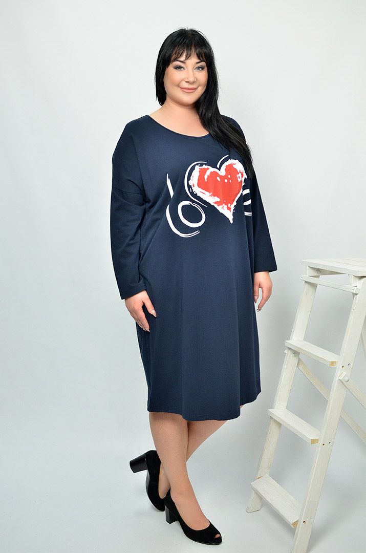 Сукня повсякденна з довгим рукавом