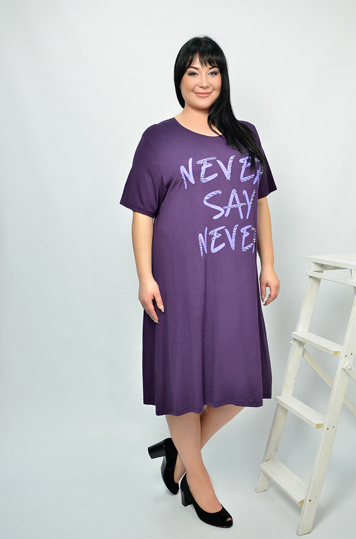 Сукня повсякденна з принтом супер батал