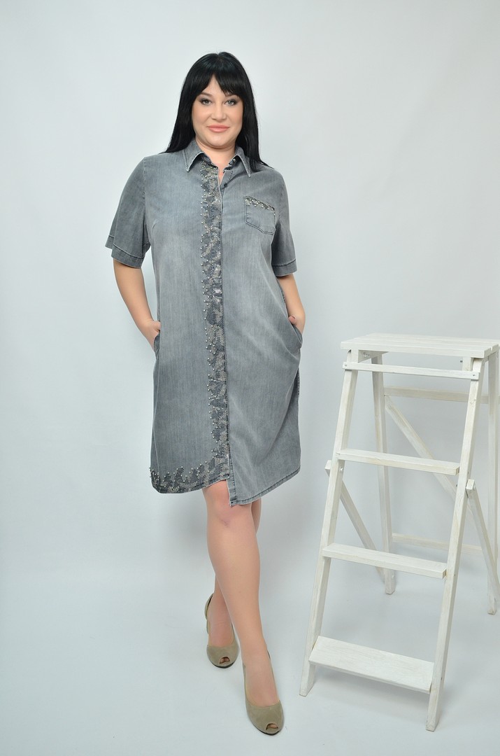 Стильна джинсова сукня