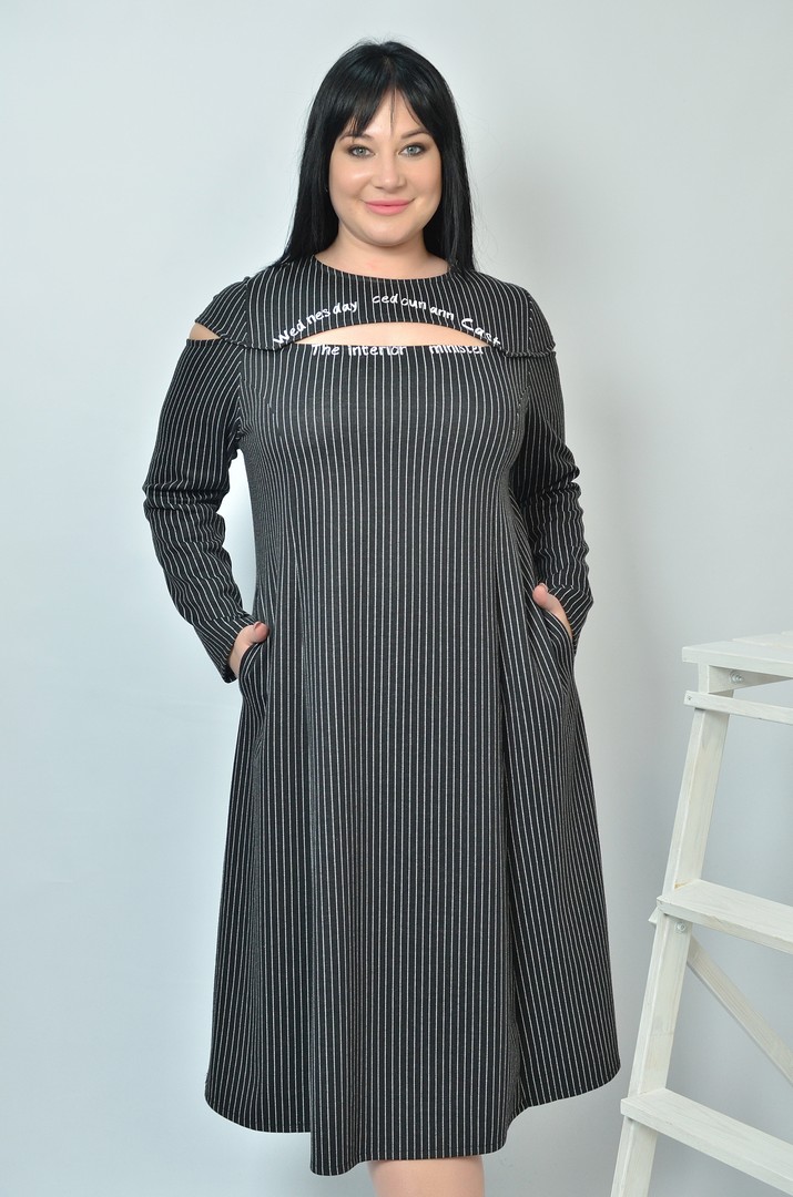 Стильна сукня міні батал