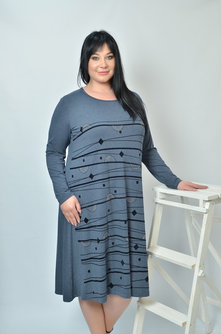 Сукня тепла з довгим рукавом