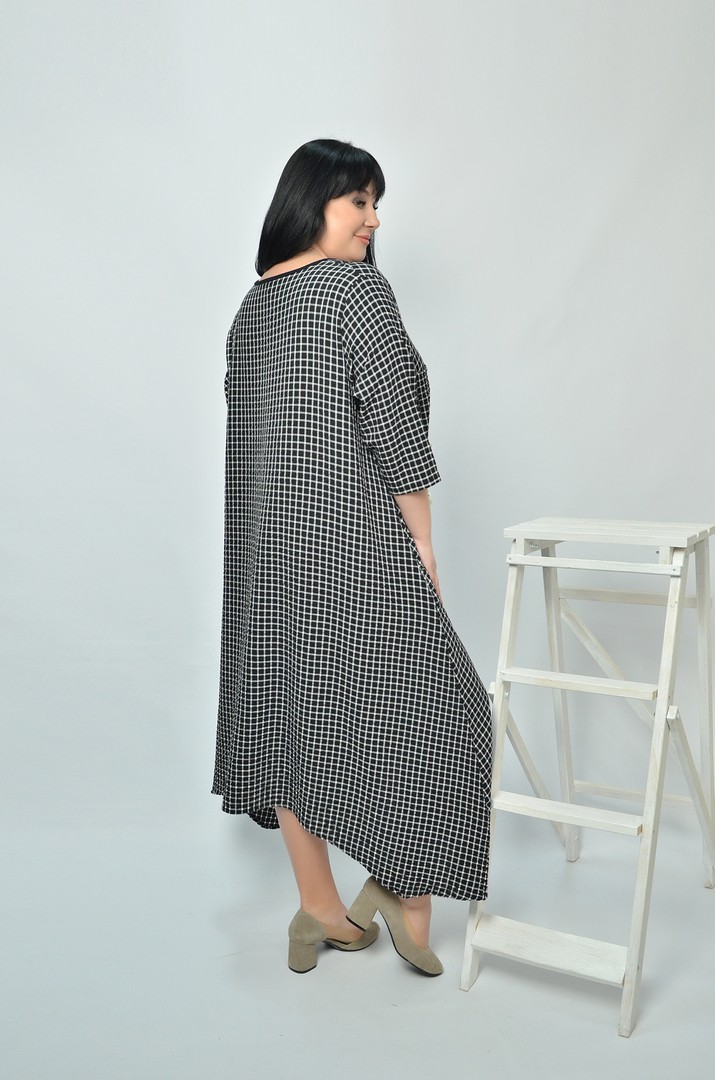 Сукня у клітинку супер батал