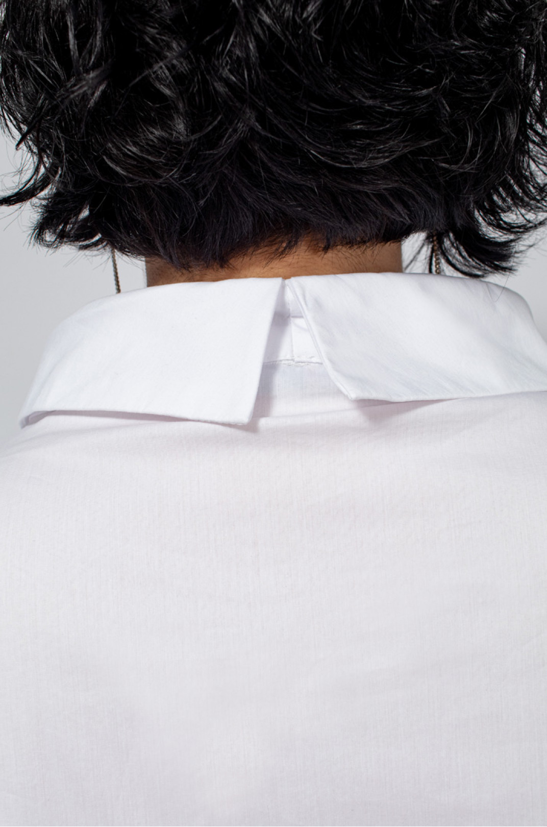 Нарядная блуза с рукавом воланом батал