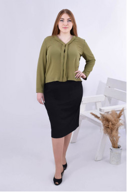 Елегантна вкорочена блуза