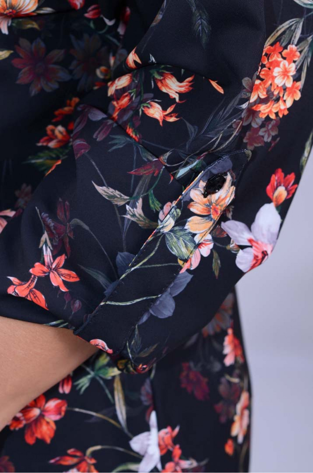 Блуза с цветочным принтом супер батал