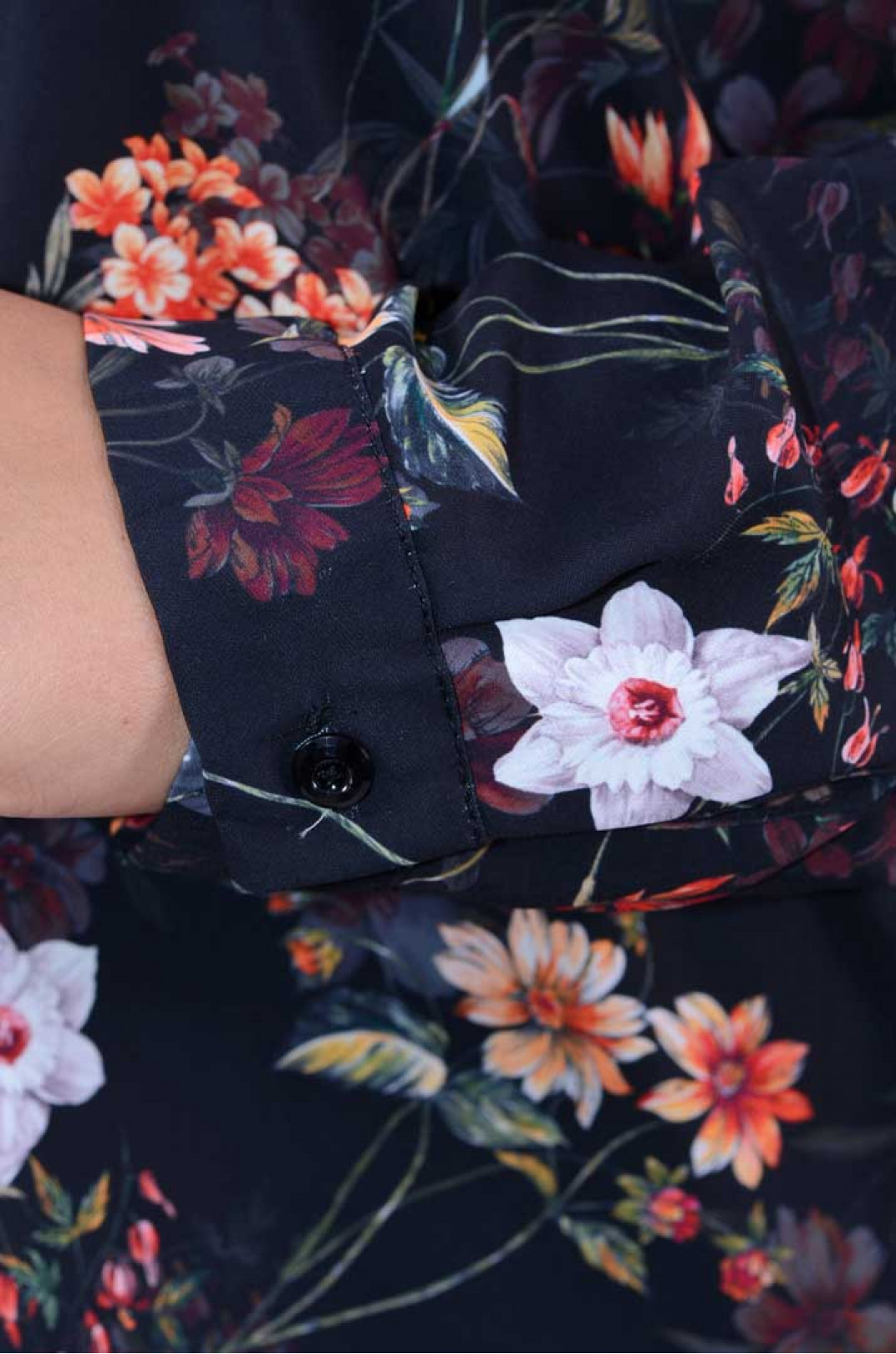 Блуза с цветочным принтом супер батал