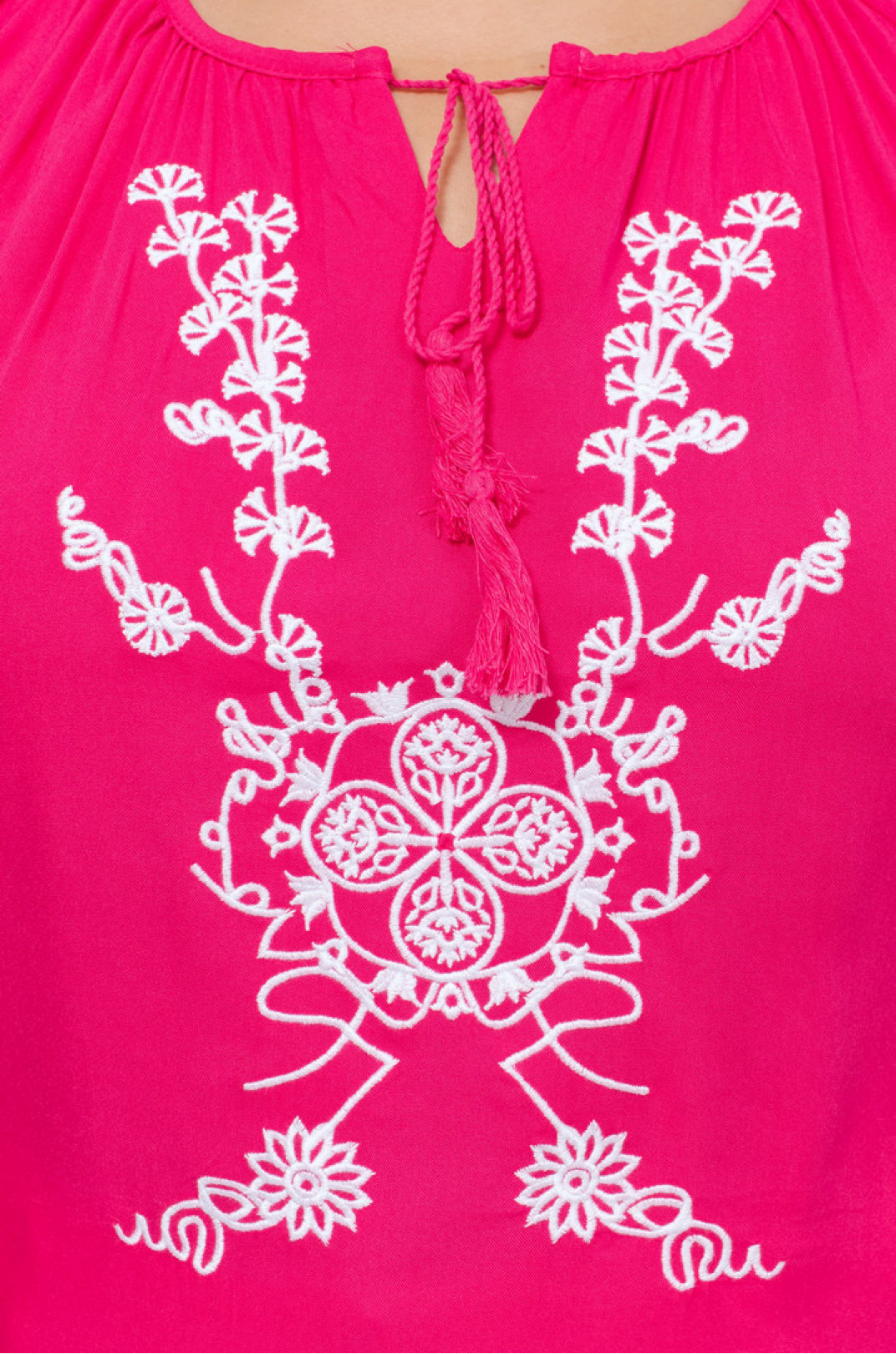 Блуза в этно стиле с вышивкой супер батал