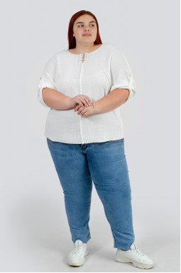 Блуза вязаная больших размеров