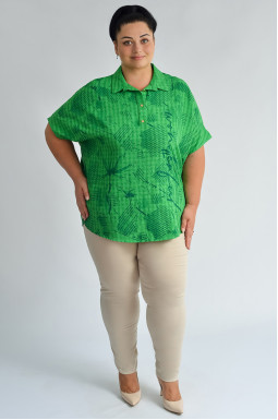 Блуза довга з графічним текстовим принтом великих розмірів