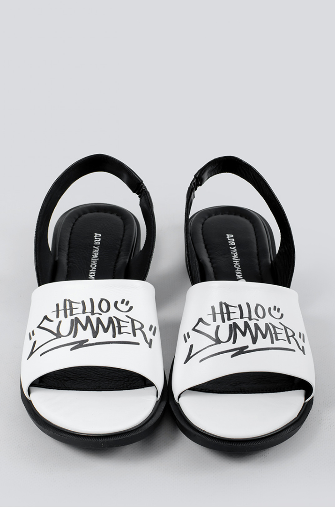 Шкіряні босоніжки "Hello Summer" великих розмірів
