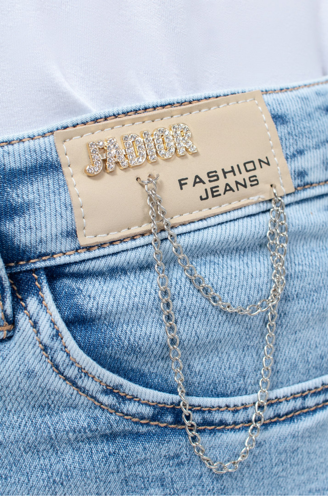 Капрі джинсові з декором супер батал