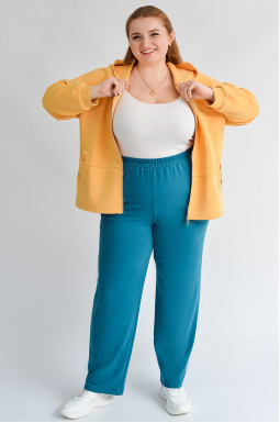 Брюки спортивные с боковыми карманами больших размеров