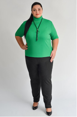 Зауженные кашемировые брюки с эластичным поясом и карманами больших размеров