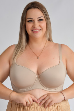 Бюстгальтер с гладкими чашками и регулируемыми бретелями больших размеров