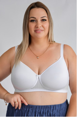 Бюстгальтер с гладкими чашками и жаккардовым узором больших размеров
