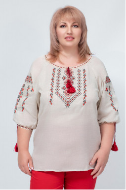 Украинская вишиванка блуза супер батал