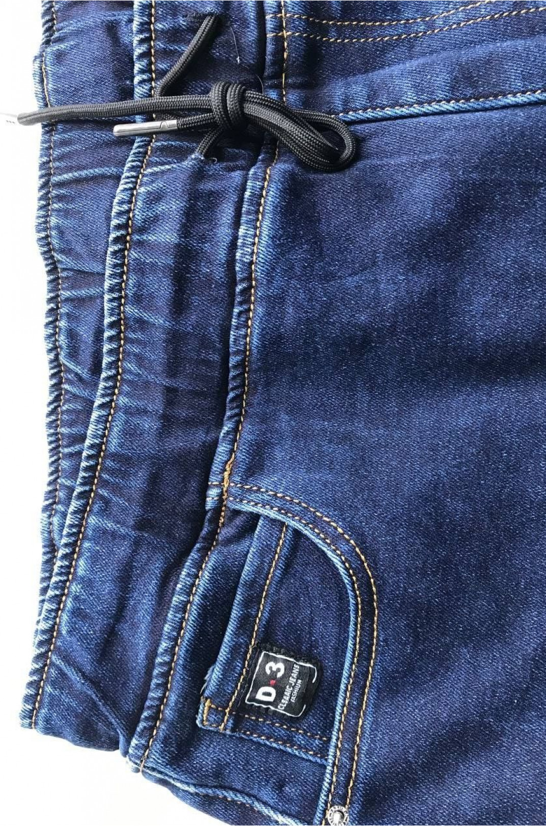 Стильні джинси на резинці батал
