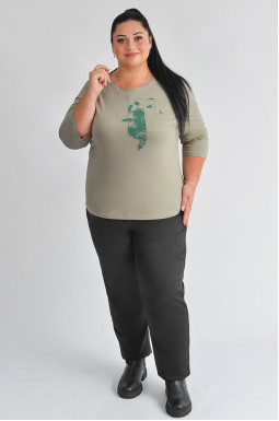 Завужені джинси з класичним кроєм великих розмірів