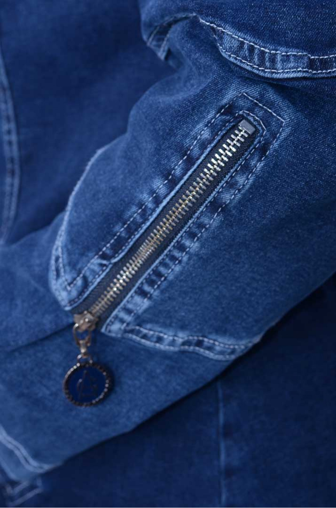 Кардиган джинсовый удлиненный супер батал