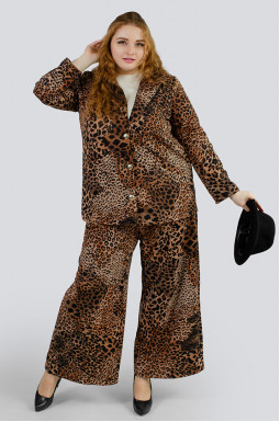 Неймовірний леопардовий костюм великих розмірів