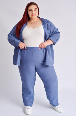 Костюм рубашка и брюки больших размеров