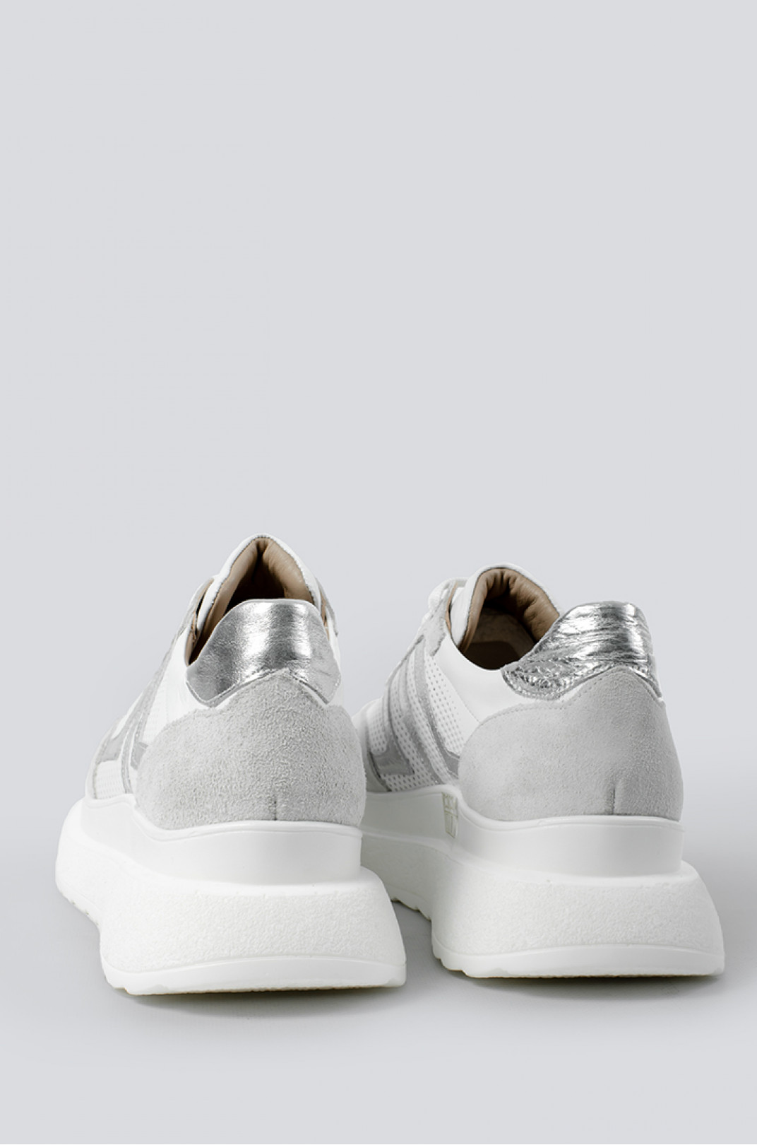 Кросівки білі зі сріблом великих розмірів