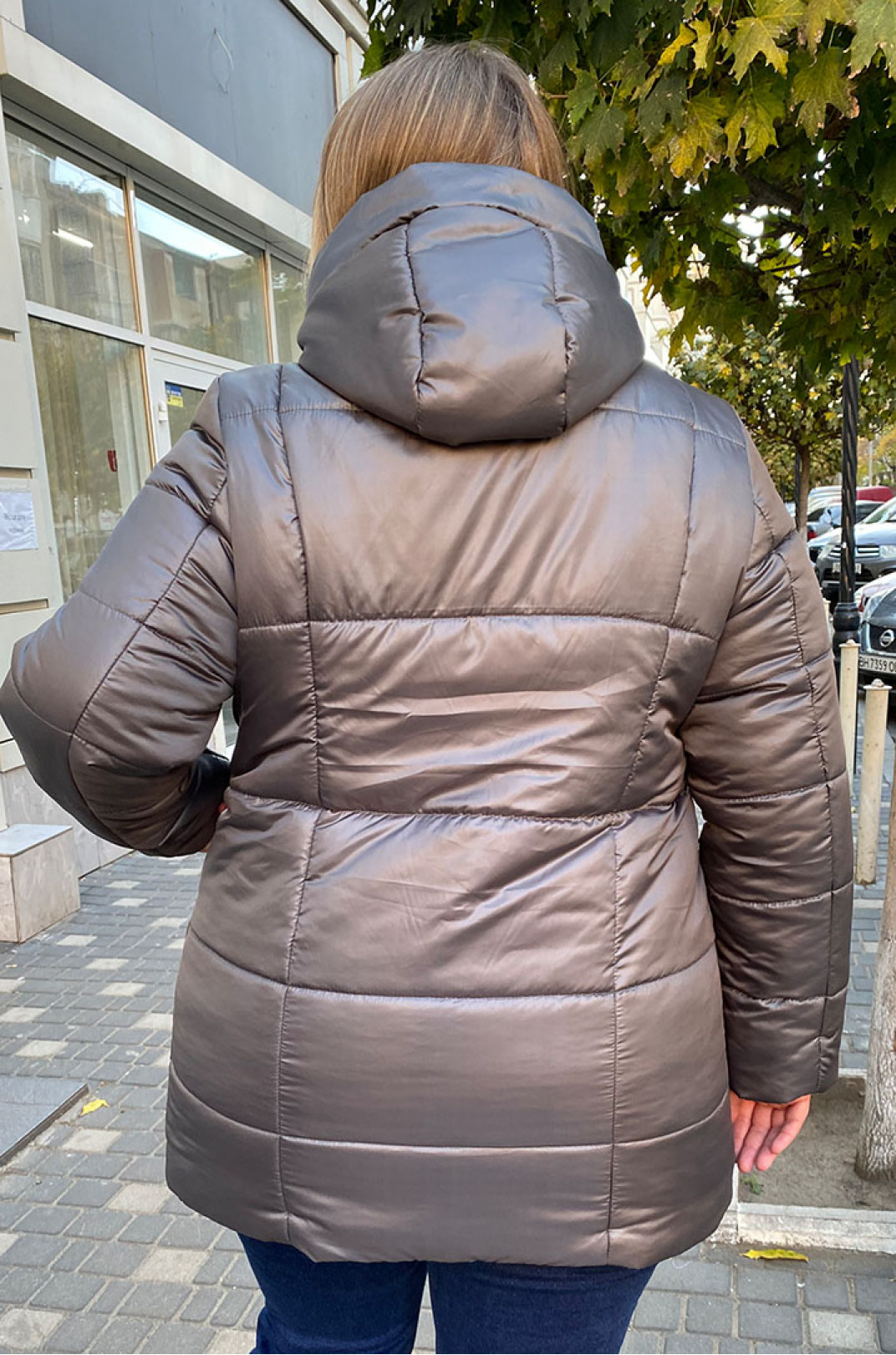 Зимняя удлиненная куртка супер батал