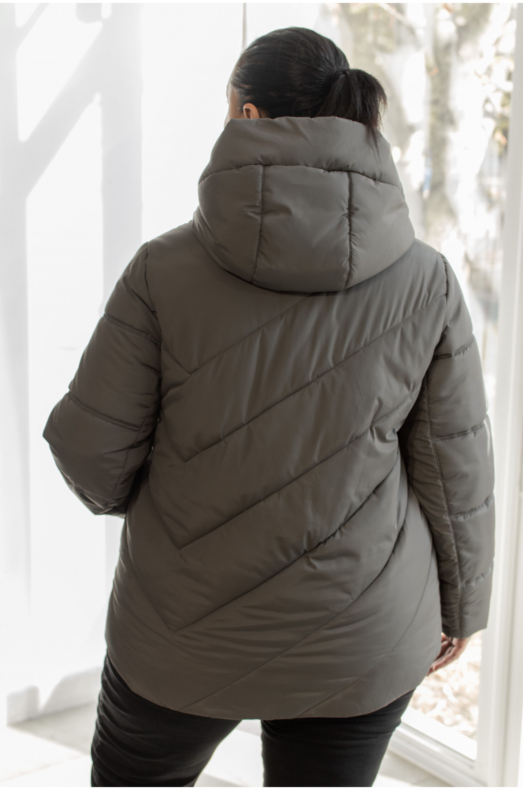 Куртка короткая зимняя синтепон супер батал