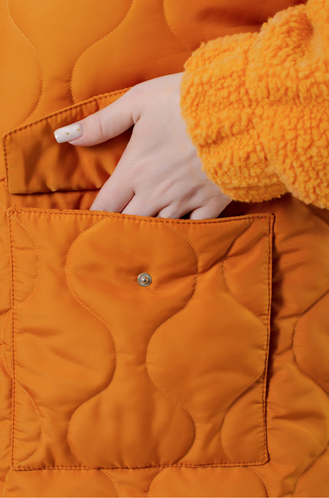 Куртка короткая с рукавами из искусственного меха супер батал