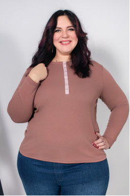 Лонгслів довгий з заклепками супер батал