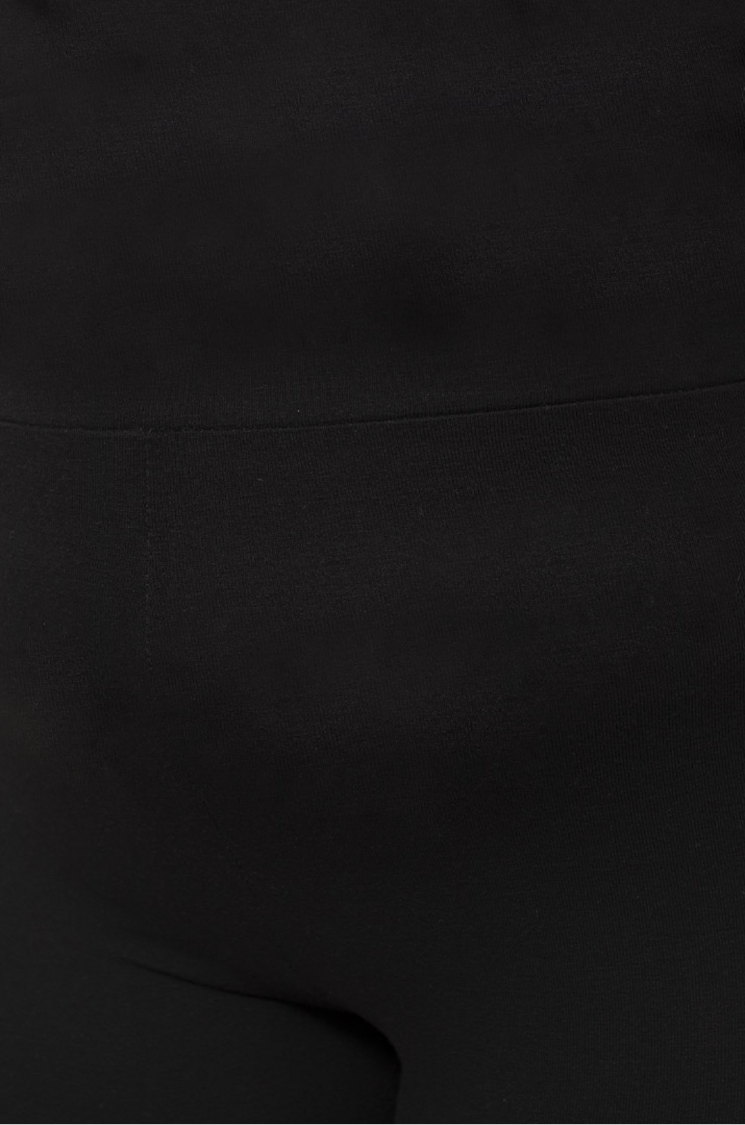 Лосины черные базовые на широкой резинке супер батал