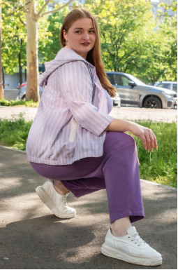 Мастерка лляна великих розмірів