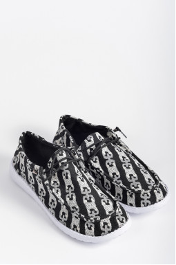Мокасини з абстрактним ланцюговим мотивом великих розмірів