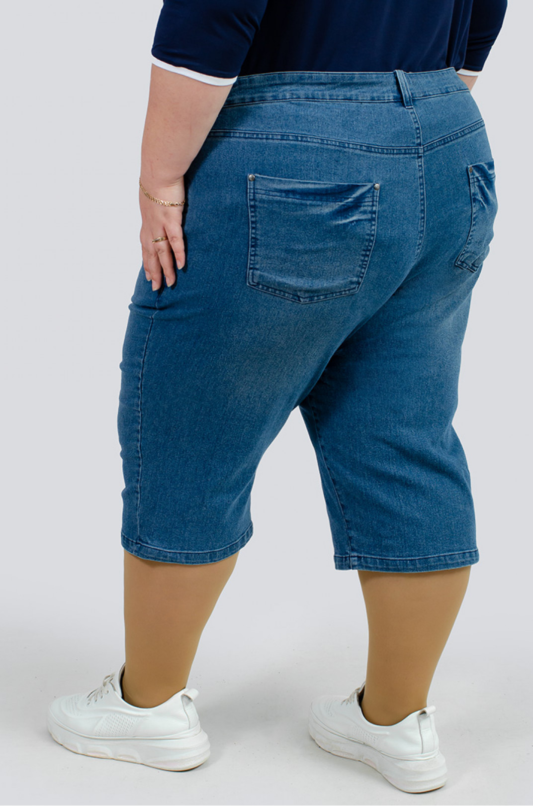 Капри джинсовые больших размеров