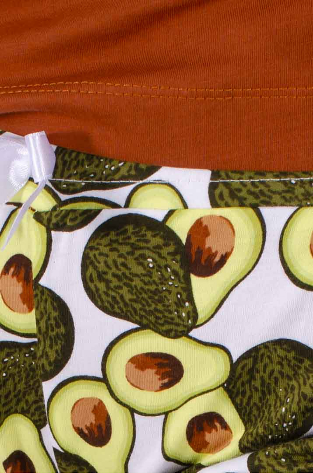 Пижама шорты с авокадо