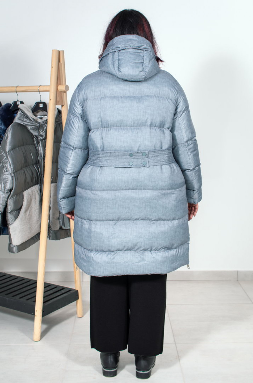 Зимове пальто з наповнювачем синтепон супер батал