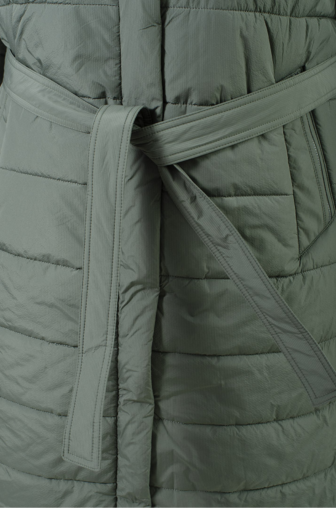 Теплое стеганное пальто синтепух с двойным капюшоном супер батал