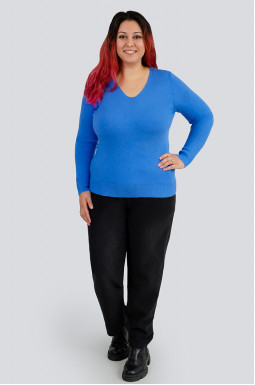 Пуловер короткий великих розмірів