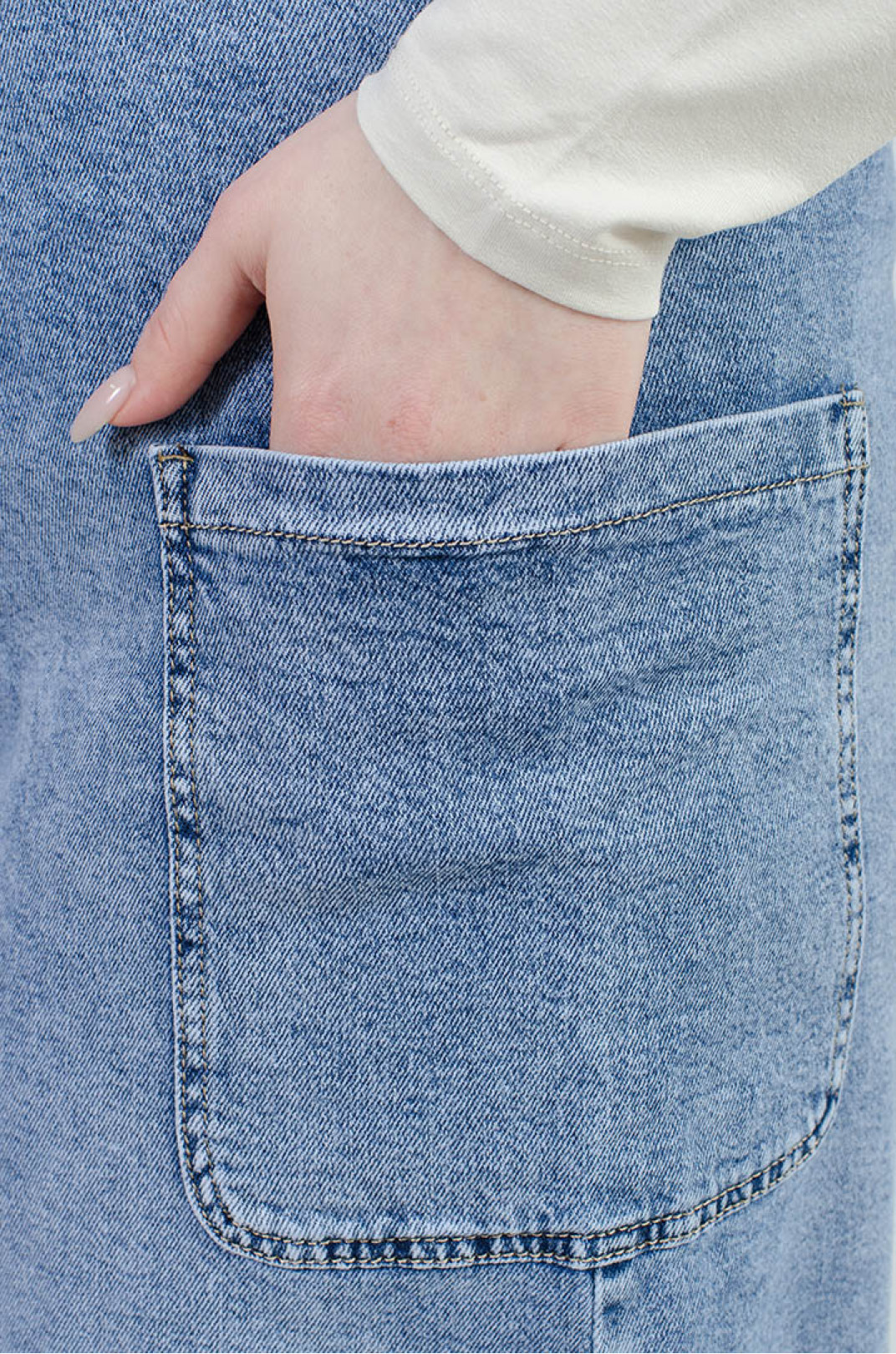 Трендовый сарафан миди джинс больших размеров