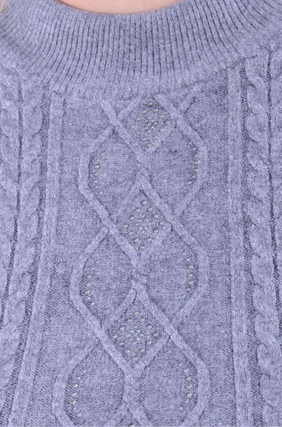 Зимовий светр з візерунком батал
