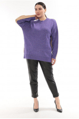 Длинный тёплый двухцветный свитер Турция