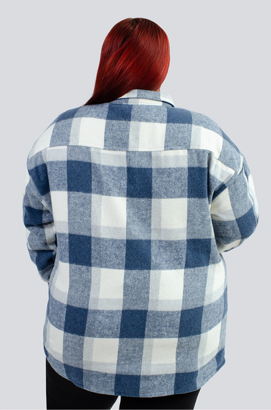 Трендова байкова сорочка-кардиган великих розмірів